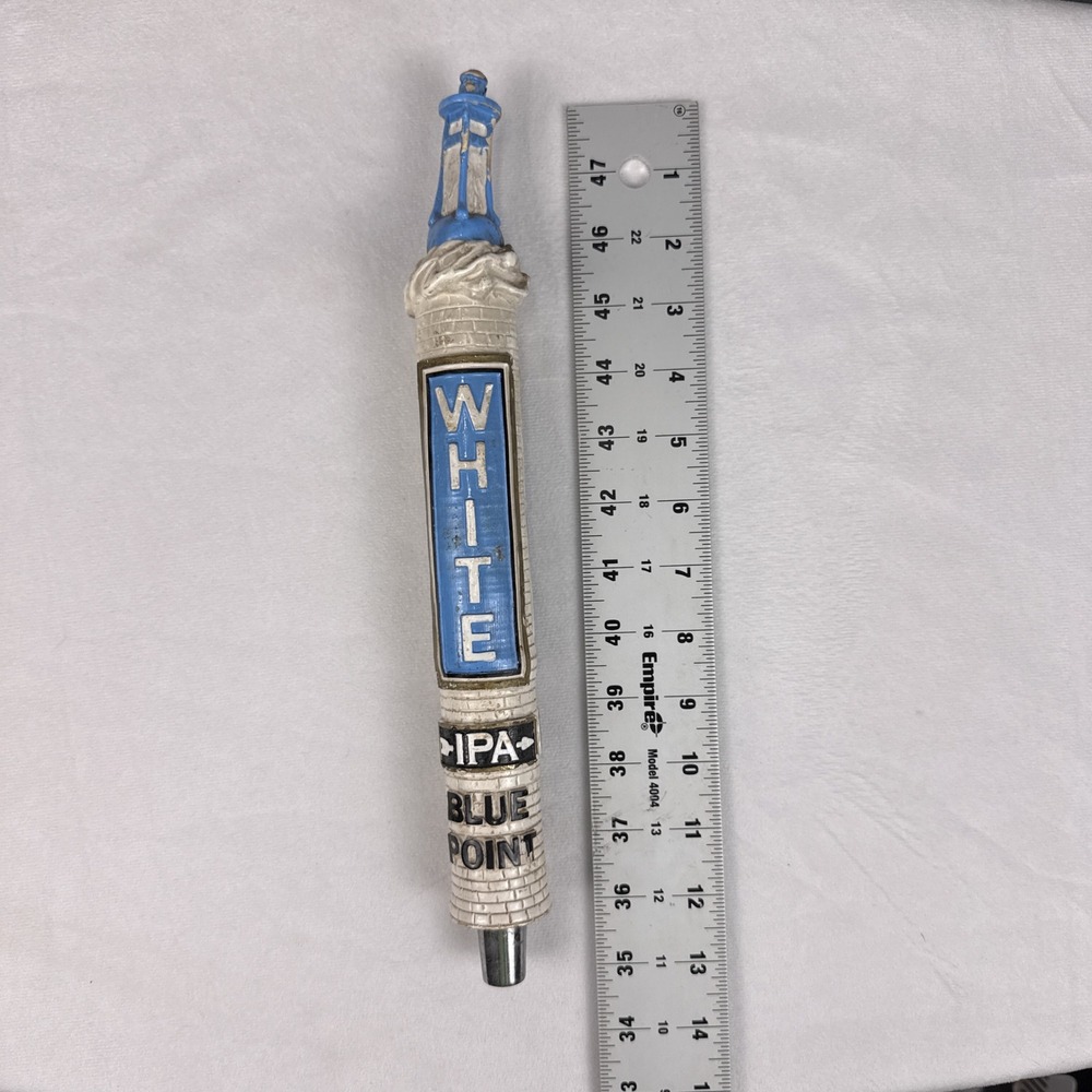 Blue Point Brewing White IPA Beer Tap Handle Lighthouse White Brick 12.5 Inch - Picture 5 of 5